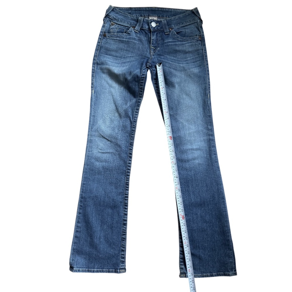 TRUE RELIGION plain wash straight leg jeans blue size 28 - Picture 15 of 15